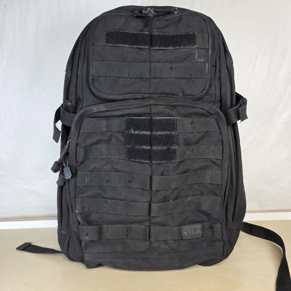 5.11 Tactical Backpack Black RUSH 24 MOLLE Active Duty Field Operations 58601